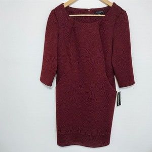 Elegant Burgundy Dress